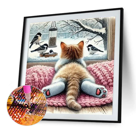 Diamond Painting - Full Round - Kitten (40*40CM)