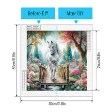 Load image into Gallery viewer, Diamond Painting - Partial Special Shaped - Horse (30*30CM)