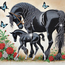 Load image into Gallery viewer, Diamond Painting - Partial Special Shaped - Horse (30*30CM)