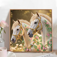 Load image into Gallery viewer, Diamond Painting - Partial Special Shaped - Horse (30*30CM)