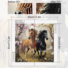 Load image into Gallery viewer, Diamond Painting - Partial Special Shaped - Horse (30*30CM)