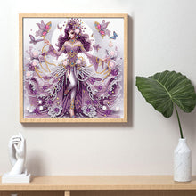 Load image into Gallery viewer, Diamond Painting - Partial Special Shaped - Elegant Girl With Beautiful Skirt (30*30CM)