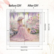 Load image into Gallery viewer, Diamond Painting - Partial Special Shaped - Elegant Girl With Beautiful Skirt (30*30CM)