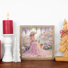 Load image into Gallery viewer, Diamond Painting - Partial Special Shaped - Elegant Girl With Beautiful Skirt (30*30CM)