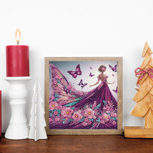 Load image into Gallery viewer, Diamond Painting - Partial Special Shaped - Elegant Girl With Beautiful Skirt (30*30CM)