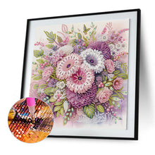 Load image into Gallery viewer, Diamond Painting - Partial Special Shaped - Bouquet Of Flowers (30*30CM)