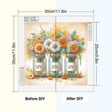 Load image into Gallery viewer, Diamond Painting - Partial Special Shaped - Bouquet Of Flowers (30*30CM)