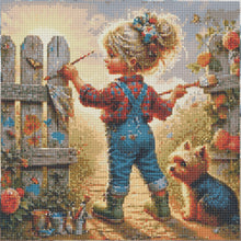 Load image into Gallery viewer, Diamond Painting - Full Round - Cute Child (40*40CM)