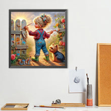 Load image into Gallery viewer, Diamond Painting - Full Round - Cute Child (40*40CM)