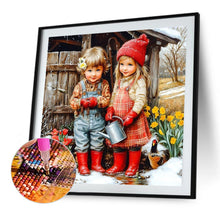 Load image into Gallery viewer, Diamond Painting - Full Round - Cute Child (40*40CM)