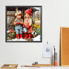 Load image into Gallery viewer, Diamond Painting - Full Round - Cute Child (40*40CM)