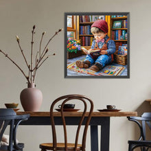 Load image into Gallery viewer, Diamond Painting - Full Round - Cute Child (40*40CM)