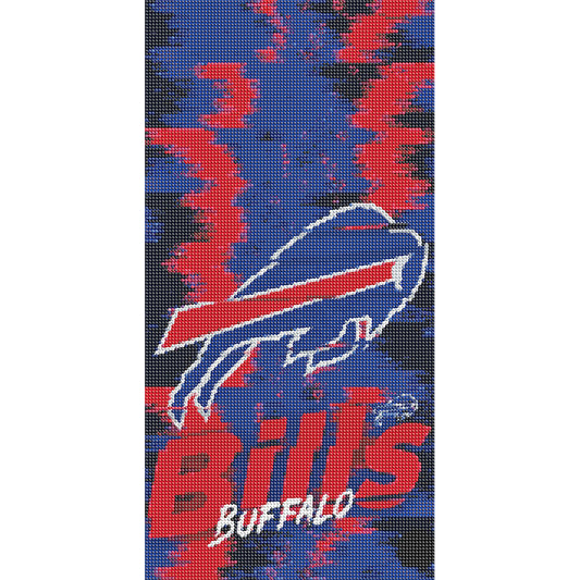 Diamond Painting - Full Round - Buffalo Bills (30*55CM)