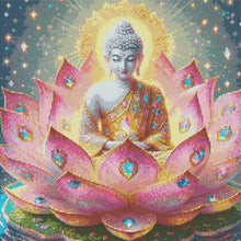 Load image into Gallery viewer, Diamond Painting - Full Round - Lotus Statue (50*50CM)