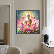 Load image into Gallery viewer, Diamond Painting - Full Round - Lotus Statue (50*50CM)