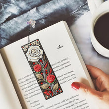 Load image into Gallery viewer, 3Pcs Roses DIY Diamond Painting Bookmark with Pendant for Reading Enthusiasts