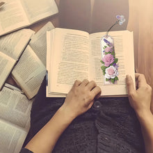 Load image into Gallery viewer, 3Pcs Purple Flowers DIY Diamond Painting Bookmark for Reading Enthusiasts