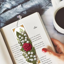 Load image into Gallery viewer, 3Pcs Red Roses DIY Diamond Painting Bookmark with Pendant for Reading Enthusiast