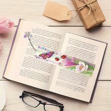 Load image into Gallery viewer, 3Pcs Flowers Butterfly Ladybugs DIY Diamond Painting Bookmark for Reading Lovers