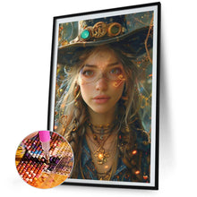 Load image into Gallery viewer, AB Diamond Painting - Full Round - Vintage Girl (40*60CM)
