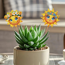 Load image into Gallery viewer, 6Pcs DIY Stakes Diamond Painting Kits Diamond Art Kits for Adults (Smiling Sun)