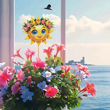 Load image into Gallery viewer, 6Pcs DIY Stakes Diamond Painting Kits Diamond Art Kits for Adults (Smiling Sun)