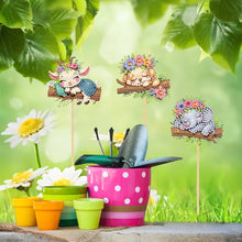 Load image into Gallery viewer, 6Pcs DIY Stakes Diamond Painting Kits Diamond Art Kits for Adults (Twig Animal)