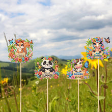 Load image into Gallery viewer, 6Pcs DIY Stakes Diamond Painting Kits Diamond Art Kits (Summer Animals)