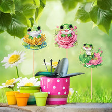 Load image into Gallery viewer, 6Pcs DIY Stakes Diamond Painting Kits Diamond Art Kits for Beginners (Frog)