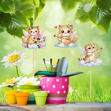 Load image into Gallery viewer, 6Pcs DIY Stakes Diamond Painting Kits Diamond Art Kits for Beginners (Cloud Cat)