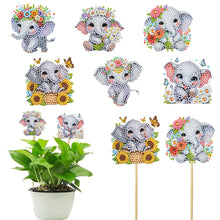 Load image into Gallery viewer, 6Pcs DIY Stakes Diamond Painting Kits Diamond Art Kits for Beginners (Elephant)