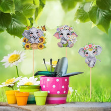 Load image into Gallery viewer, 6Pcs DIY Stakes Diamond Painting Kits Diamond Art Kits for Beginners (Elephant)