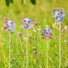 Load image into Gallery viewer, 6Pcs DIY Stakes Diamond Painting Kits Diamond Art Kits for Beginners (Elephant)