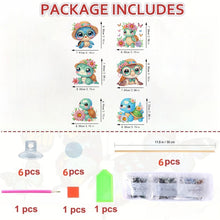Load image into Gallery viewer, 6Pcs DIY Stakes Diamond Painting Kits Diamond Art Kits for Beginners (Turtle)