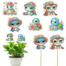 Load image into Gallery viewer, 6Pcs DIY Stakes Diamond Painting Kits Diamond Art Kits for Beginners (Turtle)