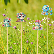 Load image into Gallery viewer, 6Pcs DIY Stakes Diamond Painting Kits Diamond Art Kits for Beginners (Turtle)