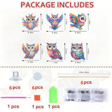 Load image into Gallery viewer, 6Pcs DIY Stakes Diamond Painting Kits Diamond Art Kits for Beginners (Owl)
