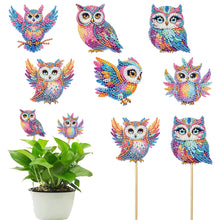 Load image into Gallery viewer, 6Pcs DIY Stakes Diamond Painting Kits Diamond Art Kits for Beginners (Owl)