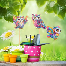 Load image into Gallery viewer, 6Pcs DIY Stakes Diamond Painting Kits Diamond Art Kits for Beginners (Owl)