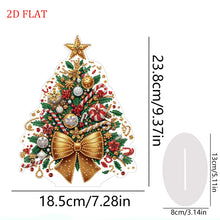 Load image into Gallery viewer, 2D Flat Christmas Tree Print DIY Diamond Painting Tabletop Ornaments Decorations
