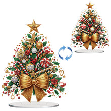 Load image into Gallery viewer, 2D Flat Christmas Tree Print DIY Diamond Painting Tabletop Ornaments Decorations