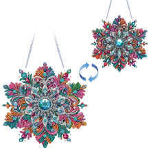 Load image into Gallery viewer, Winter Snowflake 2D Flat DIY Special Shape iamond Art Kits Wall Door Decor