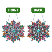 Load image into Gallery viewer, Winter Snowflake 2D Flat DIY Special Shape iamond Art Kits Wall Door Decor