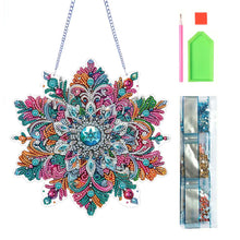 Load image into Gallery viewer, Winter Snowflake 2D Flat DIY Special Shape iamond Art Kits Wall Door Decor