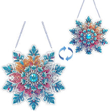Load image into Gallery viewer, Winter Snowflake 2D Flat DIY Special Shape iamond Art Kits Wall Door Decor