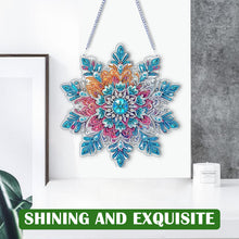 Load image into Gallery viewer, Winter Snowflake 2D Flat DIY Special Shape iamond Art Kits Wall Door Decor
