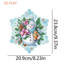 Load image into Gallery viewer, Winter Snowflake 2D Flat DIY Special Shape iamond Art Kits Wall Door Decor