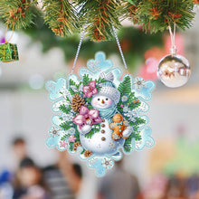 Load image into Gallery viewer, Winter Snowflake 2D Flat DIY Special Shape iamond Art Kits Wall Door Decor