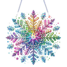 Load image into Gallery viewer, Winter Snowflake 2D Flat DIY Special Shape iamond Art Kits Wall Door Decor