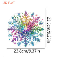 Load image into Gallery viewer, Winter Snowflake 2D Flat DIY Special Shape iamond Art Kits Wall Door Decor